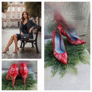 Bandana Heel in Red Chiara Ferragni